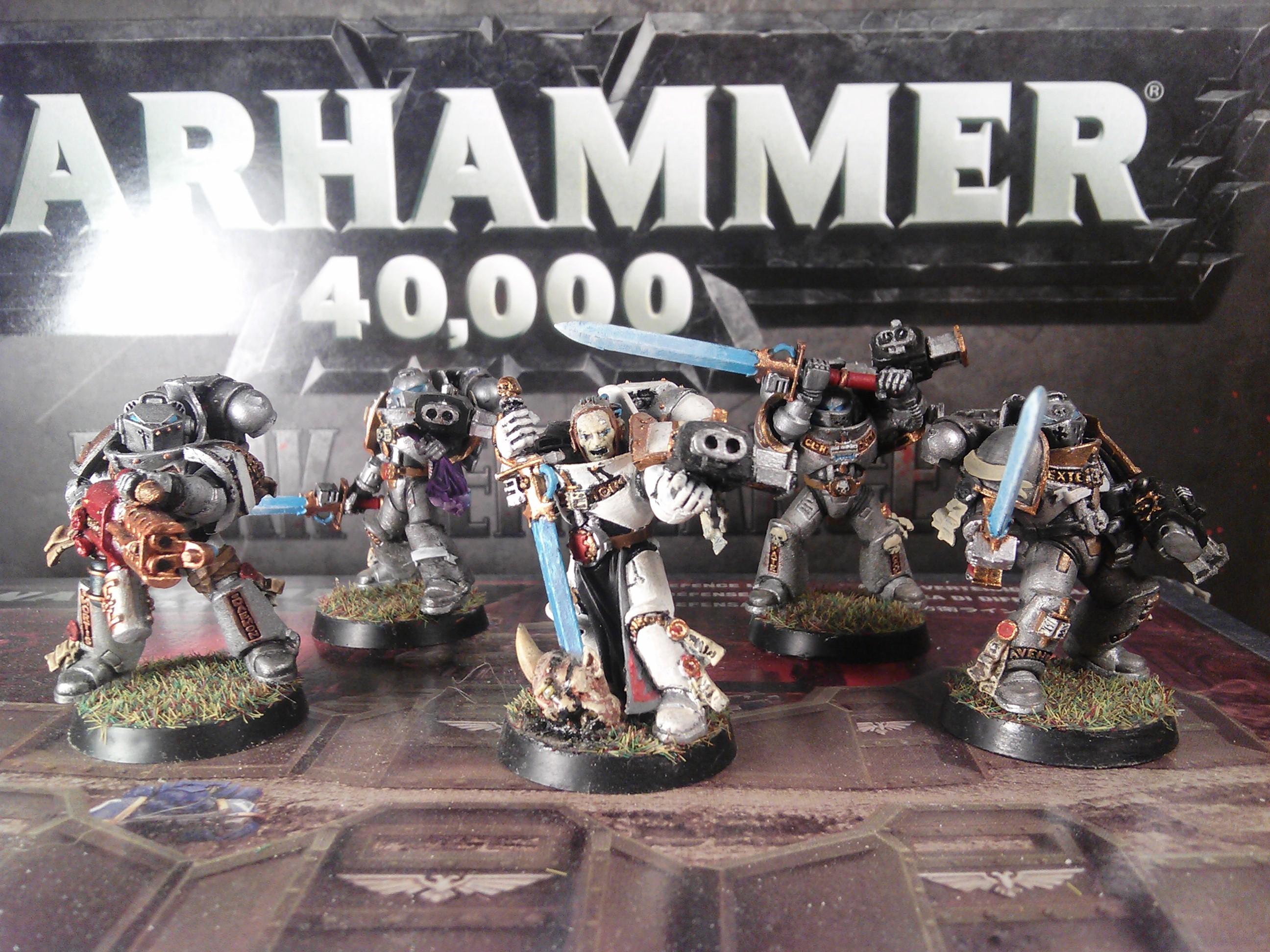 Chaos, Conversion, Dark Angels, Grey Knights, Space Marines Grey Knight Purgation Squad